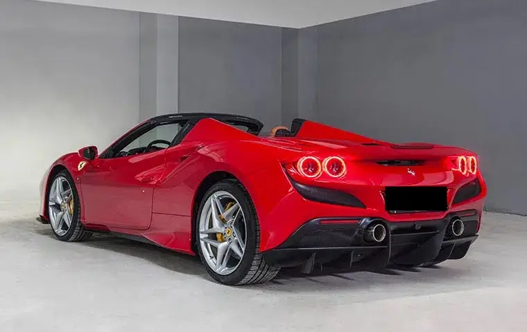Ferrari F8 Tributo Spider Red 2023, interior — Nice Luxury Car Rental, Nice. Ferrari F8 Tributo Spider Red in Nice The 2023 Ferrari F8 Tributo Spider Red is available…