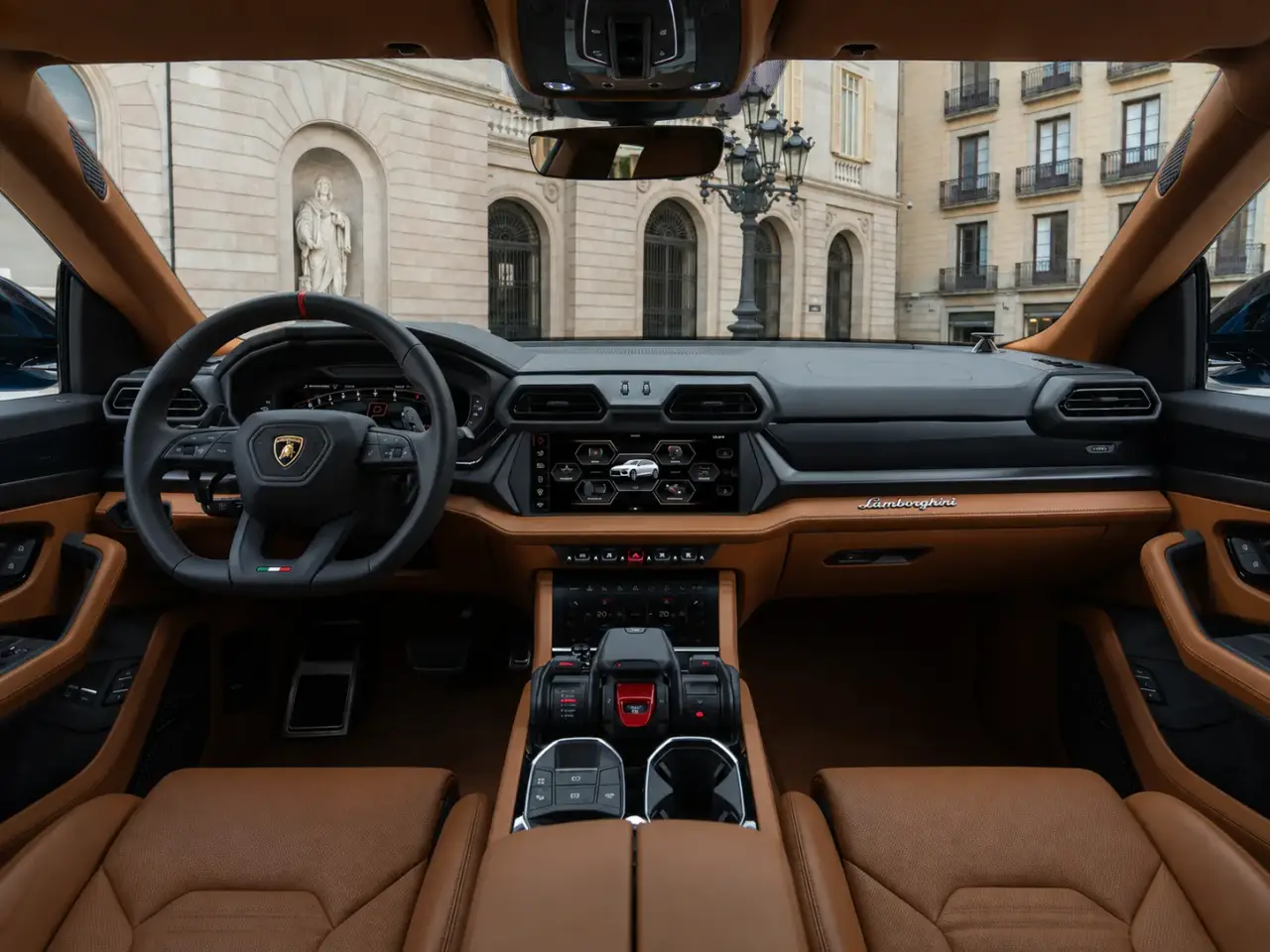Lamborghini Urus SE 2025, приборная панель — Nice Luxury Car Rental, Ницца. Lamborghini Urus SE in Ницца Аренда Lamborghini Urus SE в Ницце открывает доступ к…
