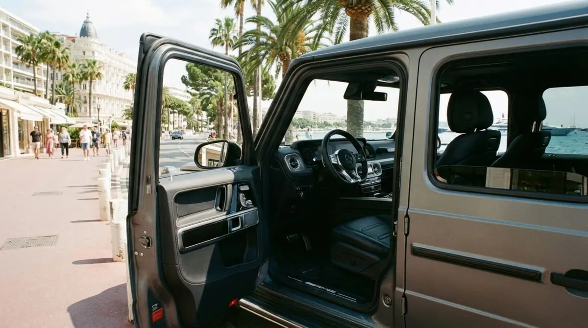 Mercedes Benz G63 2023, приборная панель — Nice Luxury Car Rental, Ницца. Mercedes Benz G63 in Ницца Mercedes Benz G63 2023 года можно взять в аренду в Ницце как…