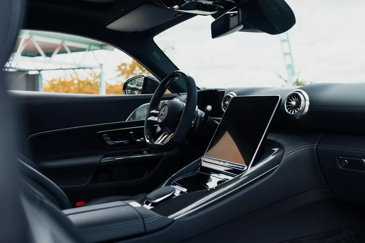 Mercedes Benz GT63 AMG Coupe 2024, vue arrière — Nice Luxury Car Rental, Nice. Mercedes Benz GT63 AMG Coupe in Nice La Mercedes Benz GT63 AMG Coupe 2024 fait partie des…