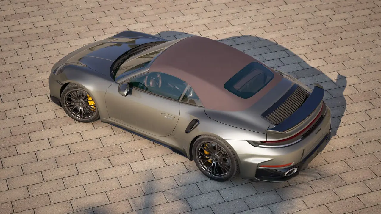 Porsche 911 992 Carrera Turbo S Cabrio 2026, vue avant — Nice Luxury Car Rental, Nice. Porsche 911 992 Carrera Turbo S Cabrio in Nice La Porsche 911 992 Carrera Turbo S Cabrio…