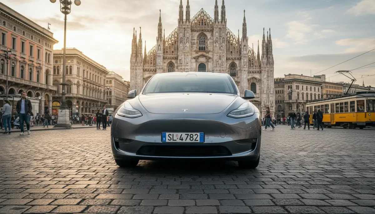 Tesla Model Y Long Range 2023, vue avant — Nice Luxury Car Rental, Nice. Tesla Model Y Long Range in Nice La Tesla Model Y Long Range 2023 figure parmi les…